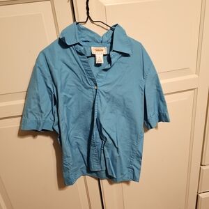 Cherokee Women's Blue Button Down Shirt